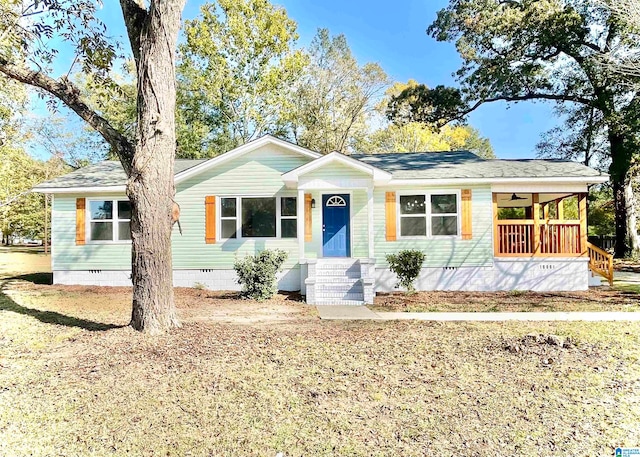 view of ranch-style home