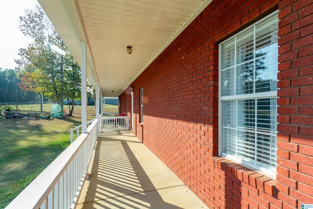 view of balcony