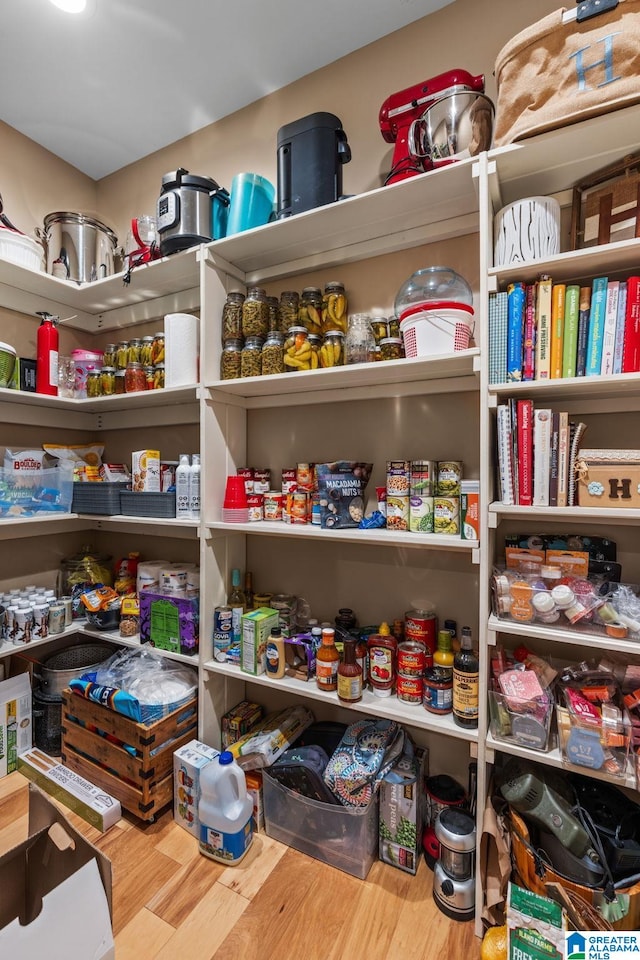 view of pantry