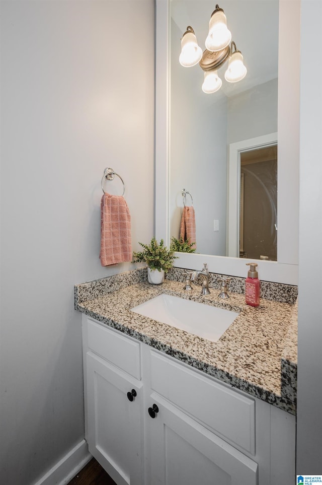 bathroom featuring vanity