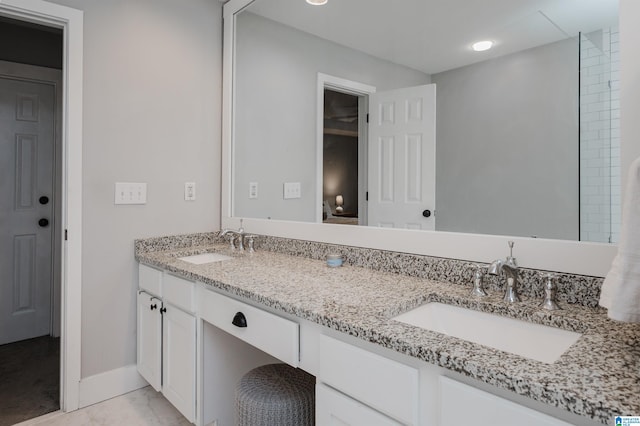 bathroom featuring vanity