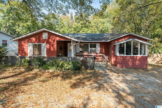 view of ranch-style home