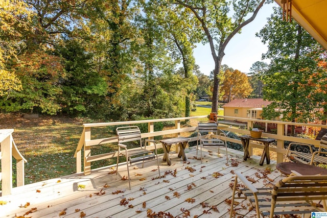 view of deck