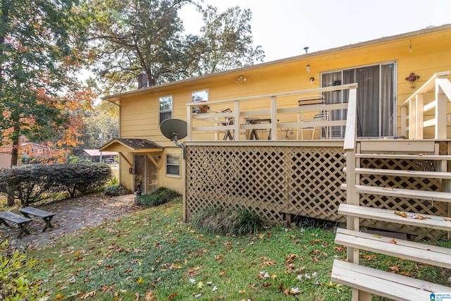 view of rear view of property