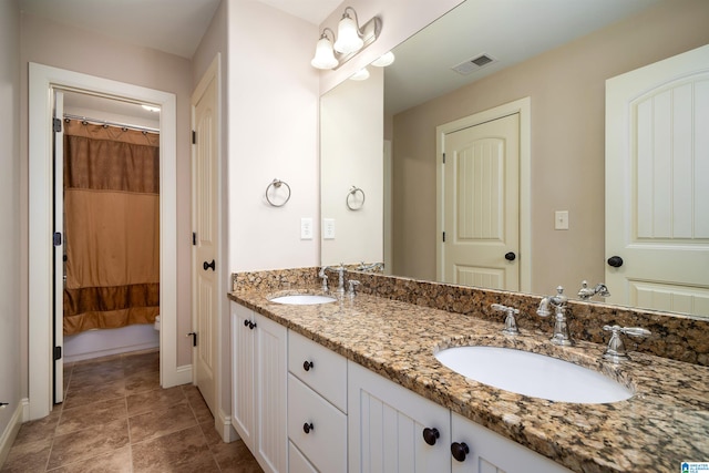 bathroom with vanity