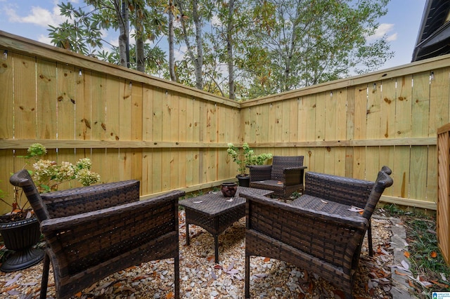 view of patio / terrace with outdoor lounge area