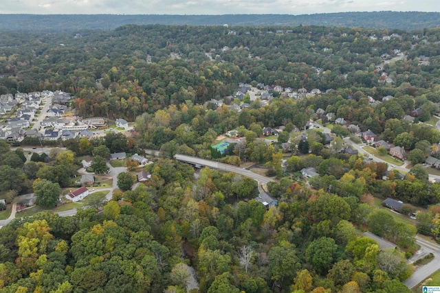 drone / aerial view of a forest