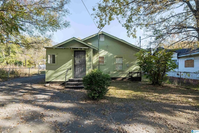 view of back of property