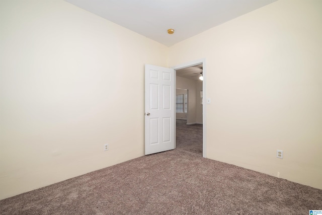 view of carpeted empty room