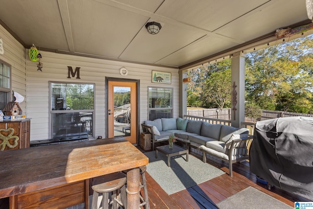 view of sunroom