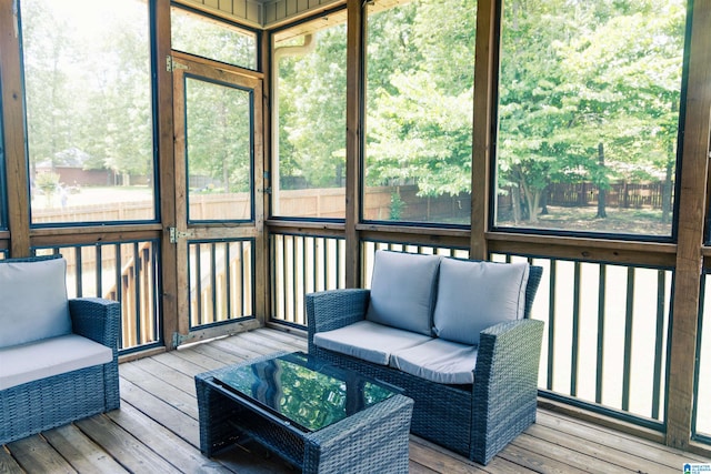 view of sunroom / solarium