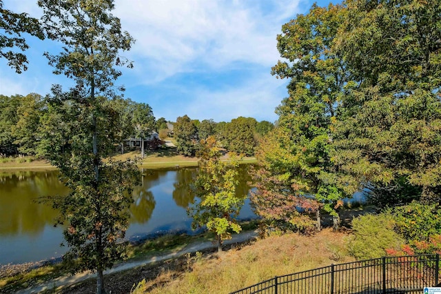 view of water feature