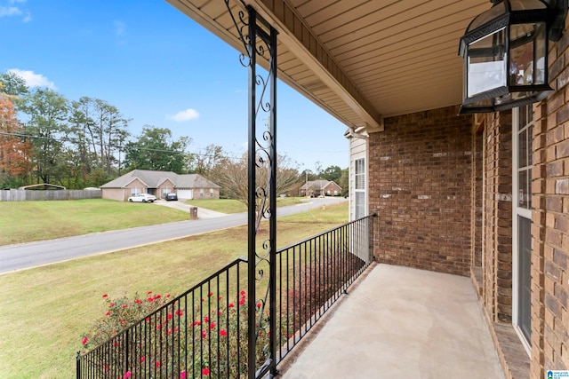 view of balcony