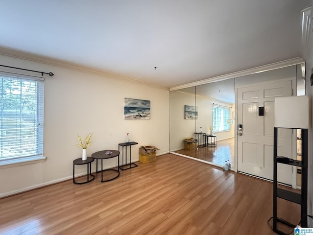 2082 Montreat Cir Unit 2082, Vestavia Hills, AL 35216 - empty room with crown molding, wood finished floors, and baseboards