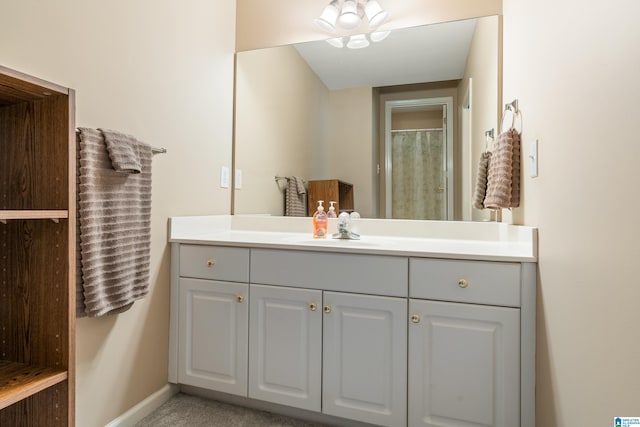 bathroom with vanity