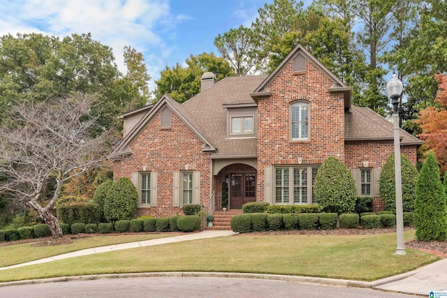 view of front property with a front yard