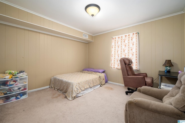 2061 Montreat Cir Unit C, Vestavia Hills, AL 35216 - bedroom featuring carpet flooring, crown molding, and baseboards