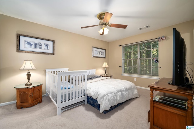 2061 Montreat Cir Unit C, Vestavia Hills, AL 35216 - carpeted bedroom with baseboards and ceiling fan