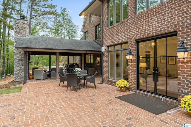 view of patio / terrace with outdoor dining area