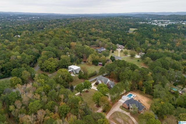 aerial view with a view of trees