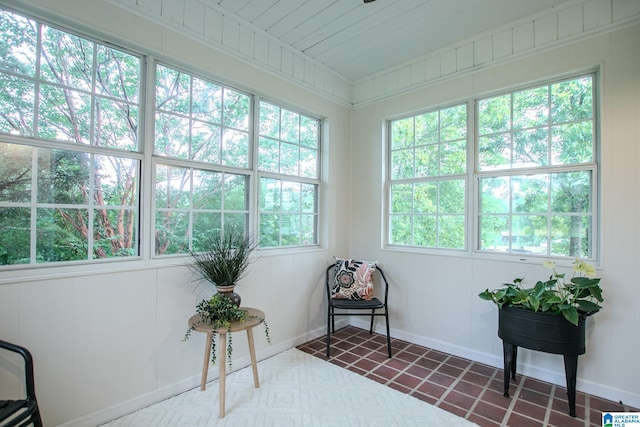 view of sunroom