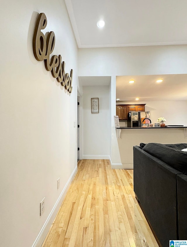 interior space featuring light hardwood / wood-style flooring