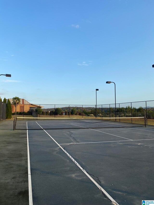 view of tennis court