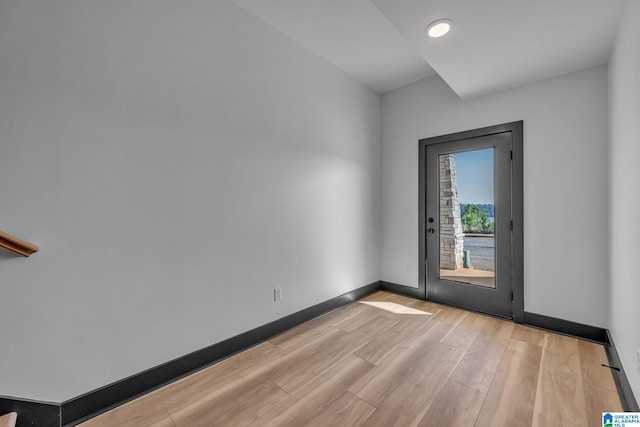1164 Ranch Marina Rd, Pell City, AL 35128 - empty room featuring light wood-style floors, baseboards, and recessed lighting