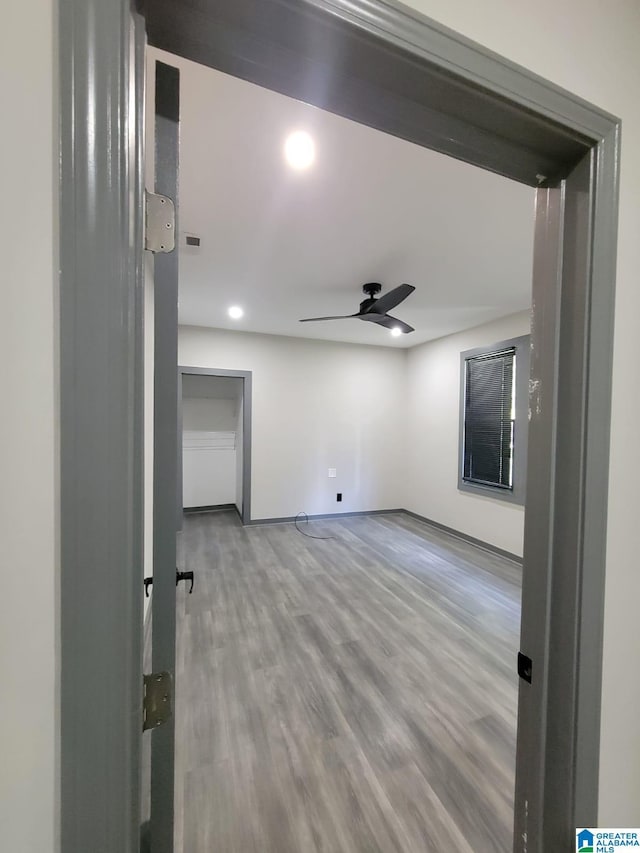1607 3rd Ave W, West Jefferson, AL 35208 - unfurnished room with ceiling fan, wood finished floors, and recessed lighting