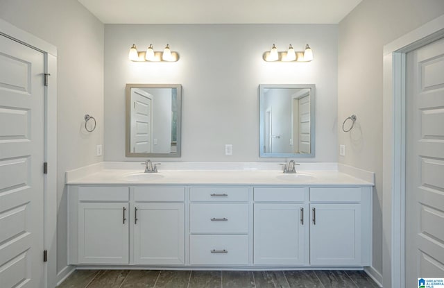 bathroom with vanity