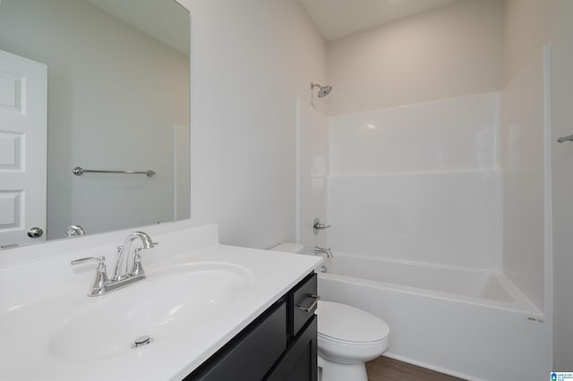 194 Barimore Blvd, Helena, AL 35080 - full bathroom with vanity, shower / bath combination, and wood finished floors