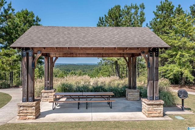 view of property's community featuring a gazebo