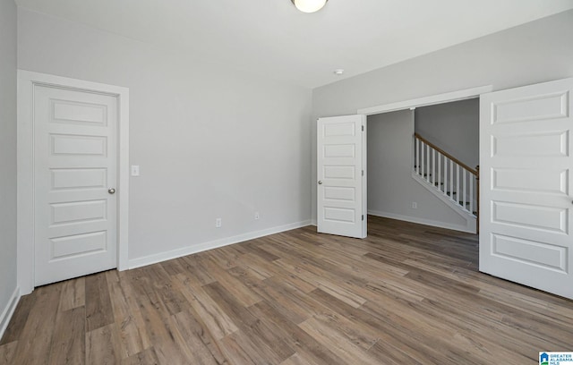 interior space featuring hardwood / wood-style flooring