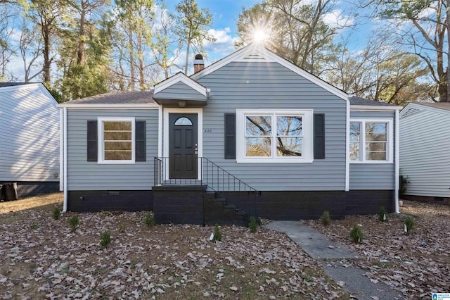 view of bungalow-style house