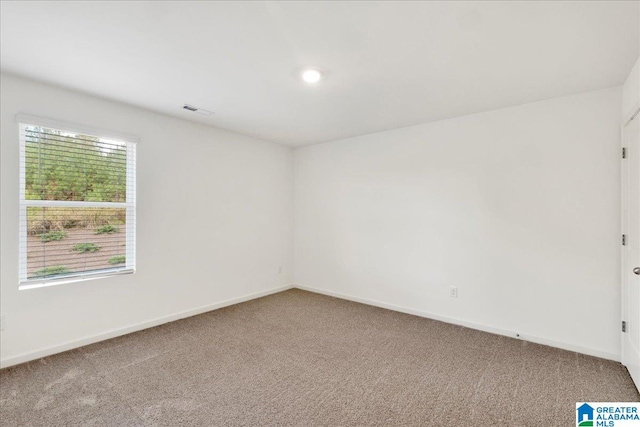 view of carpeted empty room