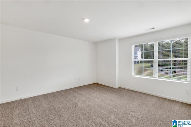 view of carpeted empty room