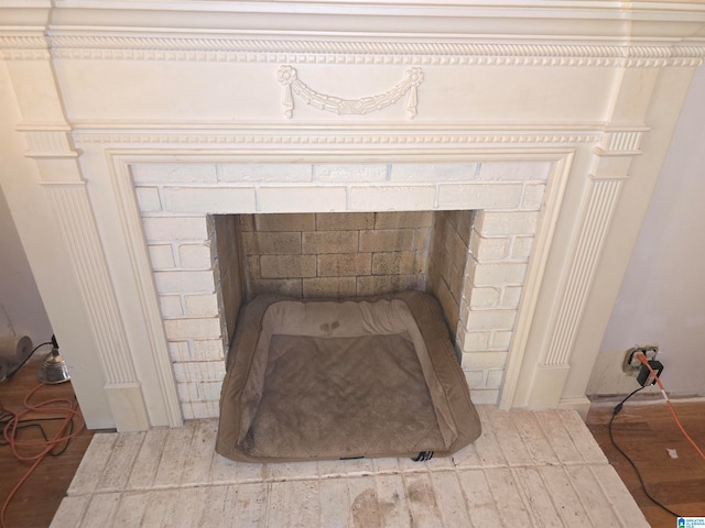 room details with wood-type flooring