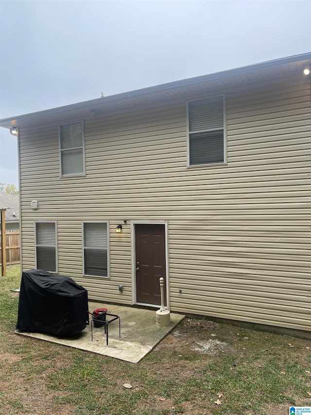 rear view of property with a patio