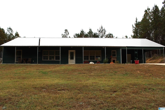 view of horse barn