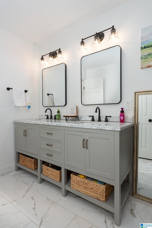 bathroom with vanity