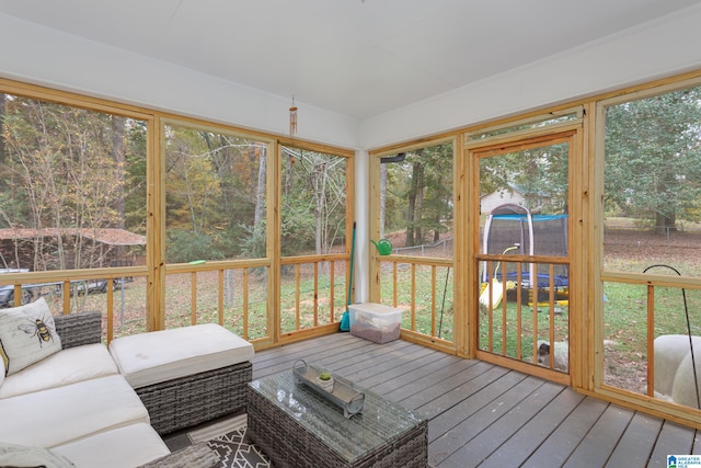 view of sunroom / solarium