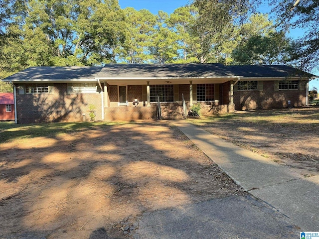 view of ranch-style home