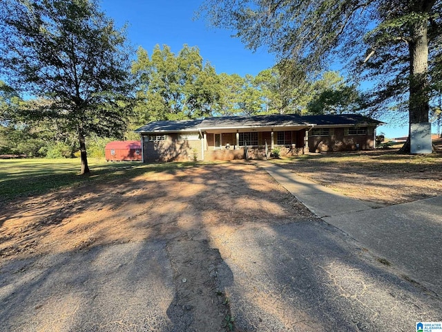 view of ranch-style home