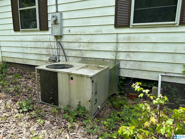 exterior details with cooling unit