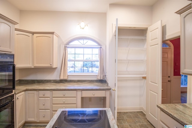 kitchen featuring black appliances