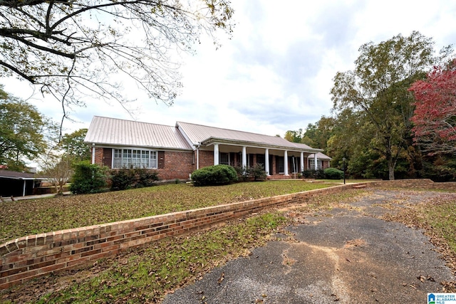 view of ranch-style home