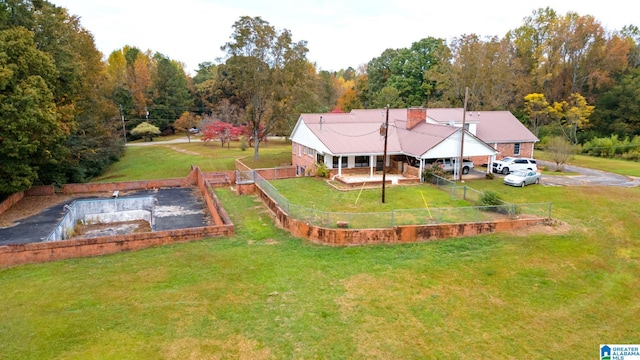 birds eye view of property