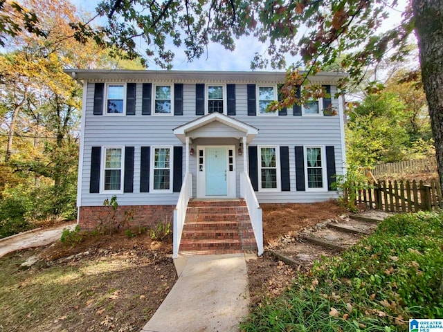 view of colonial inspired home