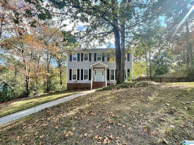 view of colonial inspired home