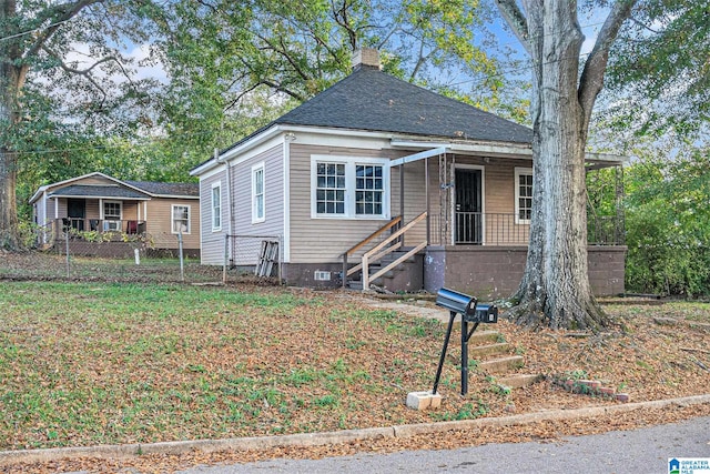 view of bungalow-style home